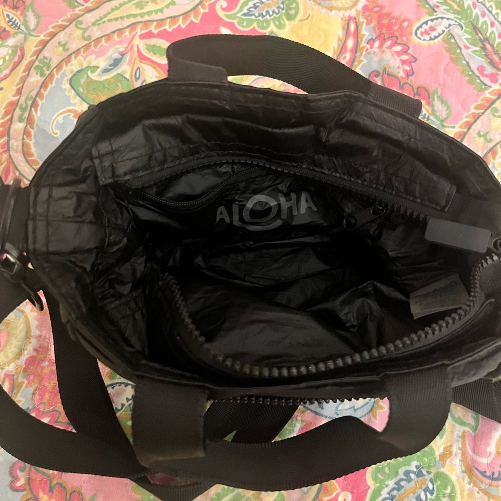 Aloha Collection Black Crossbody Bag View 2